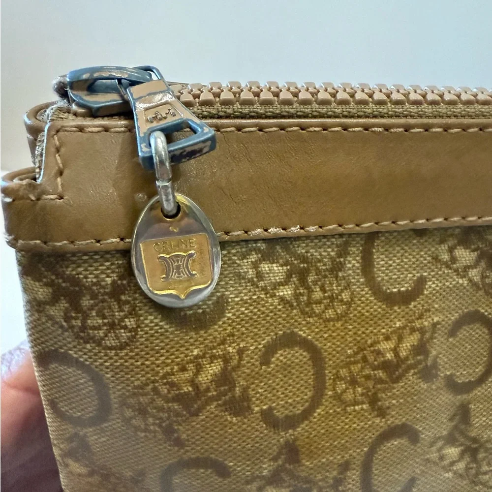 VTG. Celine Macadam Authentic leather clutch bag, Italy